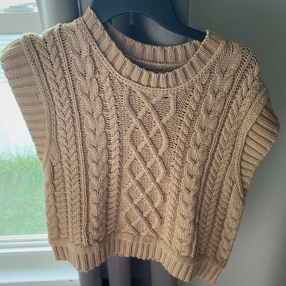 Waffle Knit Tank Top Beige/Nude Fashion Nova